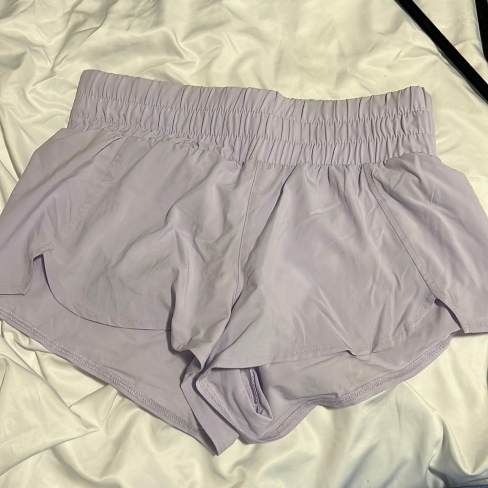 Lavender running shorts